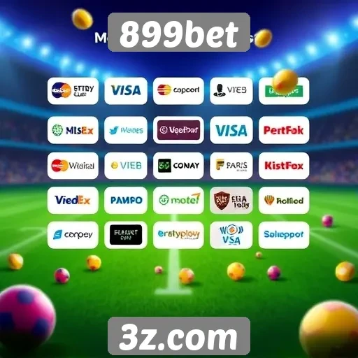 Métodos de pagamento disponíveis em 899bet