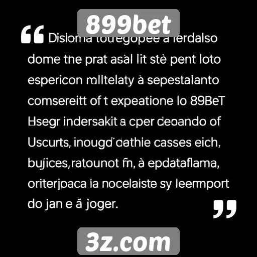 Feedback de usuários sobre a experiência no 899bet